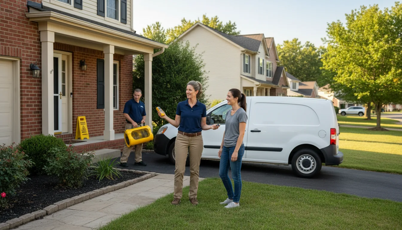 Residential water damage restoration in Strawn, IL